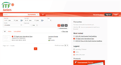 Desktop Screenshot of itfjuniors.tournamentsoftware.com