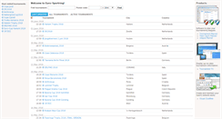 Desktop Screenshot of eurosportring.tournamentsoftware.com