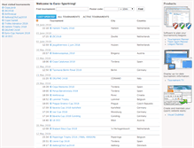 Tablet Screenshot of eurosportring.tournamentsoftware.com